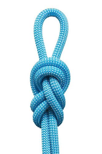 Gilmonte Next 9,6 mm, blau/silber, Kletterseil, Bergseil, Meterware, Einfachseil, dynamik rope